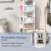 7-Tier Rotating Shoe Rack Tower, 360° Revolving Shoe Organizer For 28 Pairs, Spinning Shoe Display - 4 of 4
