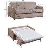 Reversible High-end Sleeper Sofa With Memory Foam Mattress Couch Bed - 3 of 4