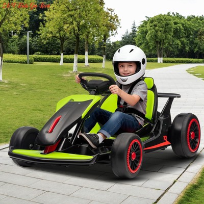 for Kids, Electric Ride On Drift Kart with 200W*2 Powerful Motors, 24V Go Kart  Large Battery, 8.1MPH High Speed, Music