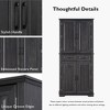 YOOCOZZ 71" Kitchen Pantry Cabinet , Farmhouse Pantry Cabinet with Drawers and Shelves - 4 of 4