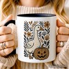 Boho Goose Halloween Pumpkin Mug, Spooky Fall Floral Gift (Non-Custom Only)| OrnamentallyYou - 3 of 4