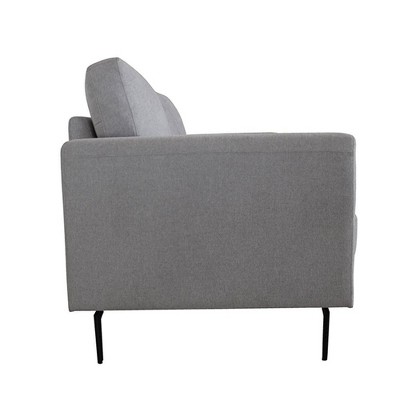 Kyrene 41" Light Gray Linen Wood Accent Chair