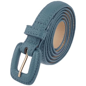 INSPIRE CHIC Womens 0.7" Width Textured Faux Leather Waist Belts 1Pc - 1 of 4