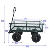 FURNIinspire Wheelbarrows And Lawn Carts Outdoor Steel Frame Wagon Cart Garden Cart, Ideal For Firewood And Yard Debris, Green, 40“*19"*40" - 3 of 4