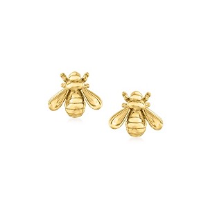 Pure Collection by Ross-Simons 14kt Yellow Gold Bumblebee Stud Earrings - 1 of 4