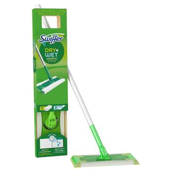 Swiffer Sweeper 2-in-1 Dry + Wet Floor Mopping and Sweeping Kit 1 Sweeper, 7 Dry Cloths, 3 Wet Cloths