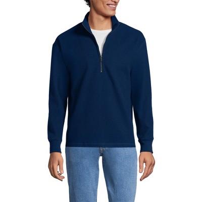 Lands' End Men's Textured Fleece Half Zip