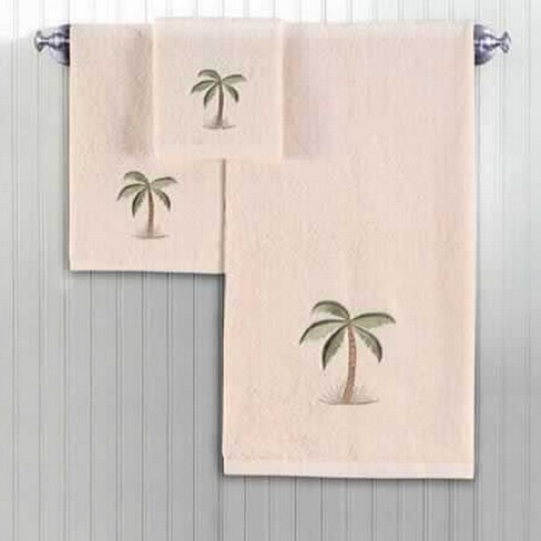 palm tree bath accessory sets