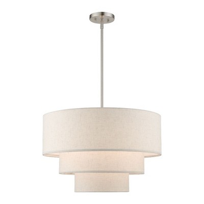 Livex Lighting Gladstone 4 - Light Pendant in  Brushed Nickel