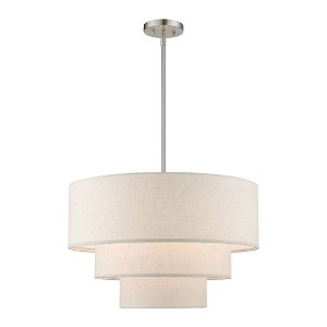 Livex Lighting Gladstone 4 - Light Pendant in  Brushed Nickel - 1 of 4
