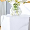 GlasFlength Coffee Tables, Modern Coffee Table with Complex Texture Patterns, Stylish and Durable Design for Living Room, Patio, White, 27"*27"*16.5" - 4 of 4