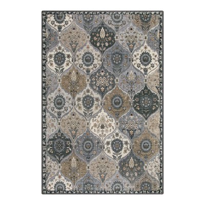 Lahome Moroccan Trellis Washable Area Rug-Soft Carpet for Living Room, Bedroom, or Entryway