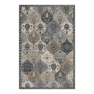 Lahome Moroccan Trellis Washable Area Rug-Soft Carpet for Living Room, Bedroom, or Entryway - 1 of 4