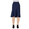 Girls Casual Solid Color Elastic Waist A Line Skirt - 3 of 4