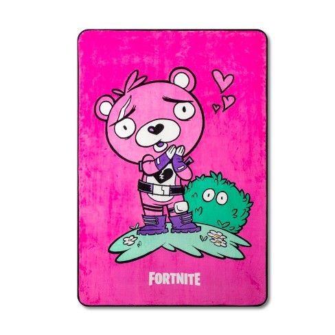 Fortnite Twin Cuddle Team Leader Bed Blankets Pink Target - fortnite twin cuddle team leader bed blankets pink