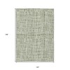 Green And Ivory Striped Washable Indoor Outdoor Area Rug - 3 of 4