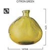 VivaTerra Recycled Round Glass Balloon Vase, 13" - 2 of 2