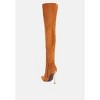 Jaynetts Stretch Suede Micro High Knee Boots Women - 3 of 4
