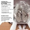 Transparent Drawstring Travel Shoe Bags, 12 x 16 Inch, 100 Pack, Waterproof and Dustproof, with Double Cotton Drawstring - 4 of 4
