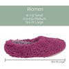 Elanze Designs Deep Purple Two Tone Womens Plush Lined Cozy Non Slip Indoor Soft Slippers - Large - 4 of 4