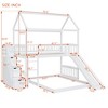 Twin Over Full Bunk Bed with Slide for Bedroom - 3 of 4