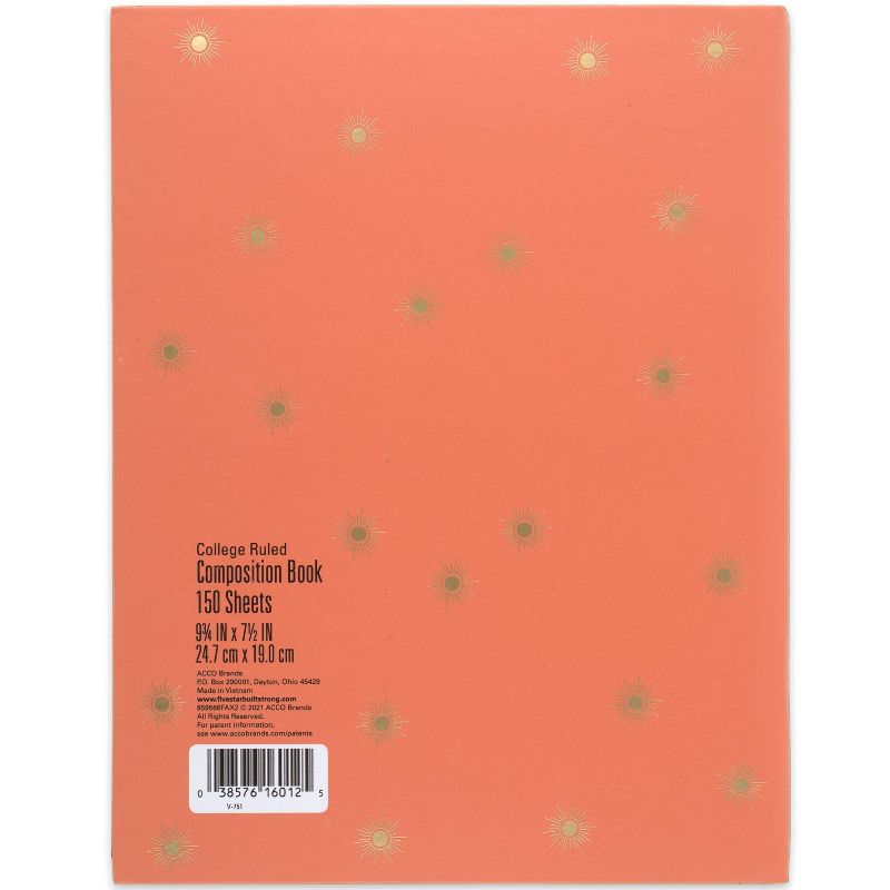 Composition Notebook College Ruled Sunburst - Five Star, 5 of 7