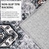 Vintage Rugs 5x7 - Machine Washable Rugs, Stain Resistant Soft Low Pile Carpets, Kids & Pets Friendly - 2 of 4