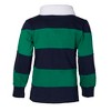 Sportoli Boys Cotton Striped Long Sleeve Polo Rugby Shirt - 3 of 3