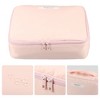 Unique Bargains Makeup Bag Cosmetic Travel Bag Large Makeup Bag Make Up Brush Organizer Bag Toiletry Bag for Women 1 Pcs - 3 of 4
