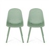 SKRAN Set of 2 Outdoor Modern Polypropylene Dining Chair, Plastic Diamond Mesh for Patio, Garden, Backyard - 4 of 4