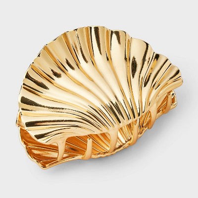 Scallop Shell Claw Hair Clip - A New Day™ Gold