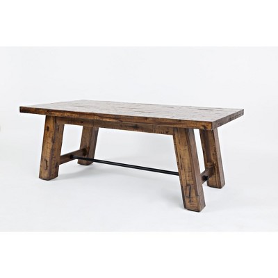 Cannon Valley Rustic 50" Acacia Wood Rectangular Coffee Table