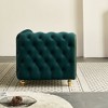 NicBex Couches for Living Room 86" Loveseat Sofa Luxury Modern Velvet Fluffy Upholstered 2-seater Sofa with 2 Throw Pillows for Bedroom - 4 of 4