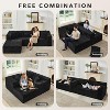 Modular Sectional Sofa, 106 in Comfy Fluffy L Shaped Black Couches for Living Room, Oversized Sofa Sleeper with Deep Seat, No Assembly Required - 4 of 4