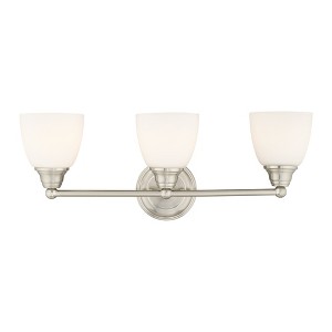 Livex Lighting Somerville 3 - Light Vanity in  Brushed Nickel - 1 of 1