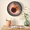 REGALWOVEN Modern Plastic Exquisite Battery Powered Silent Wall Clock 12 x 12 x 1.6 Inches - 2 of 4