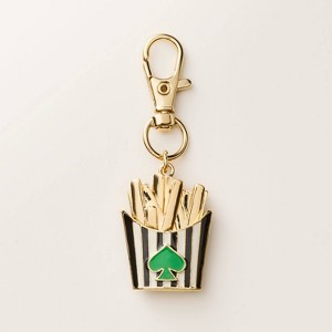 French Fry Bag Charm Keychain - kate spade new york x Target Gold/Black/Green - 1 of 4