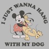 Women's Mickey & Friends I Just Wanna Hang with my Dog Pluto T-Shirt - 2 of 4