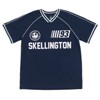 Disney Nightmare Before Christmas Jack Skellington Mesh Soccer Jersey Athletic V-neck Raglan T-Shirt Adult - 2 of 4