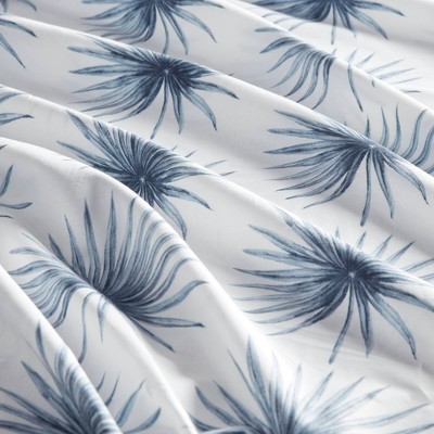 Blue Palmetto Cotton Percale Full Sheet Set