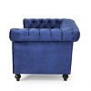 Brinkhaven Modern Glam Tufted Velvet Loveseat with Nailhead Trim - Christopher Knight Home - 4 of 4