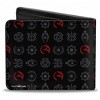 Adult Mortal Kombat Fighter Icons Monogrammed Bi Fold Wallet - 2 of 4