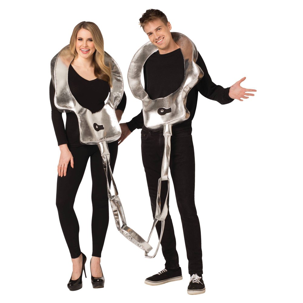 Imposta Costumes Adult Couples' Handcuffs Costume Silver