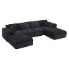 Merax Fully Compressed U-Shaped Modular Sectional Sofa with Ottomans - 2 of 4
