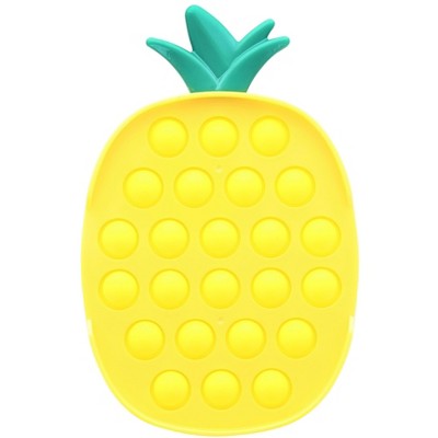 BOB Gift Pop Fidget Toy 24-Button Yellow Pineapple Silicone Bubble Popping Game