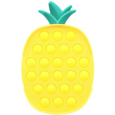 BOB Gift Pop Fidget Toy 24-Button Yellow Pineapple Silicone Bubble Popping  Game