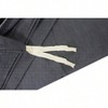 100 Washed Cotton Duvet Cover 60x80 Inches, Grey, with 8 Ties, Zipper on Long Side - 4 of 4