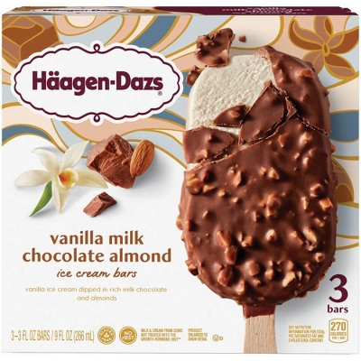 Haagen Dazs Vanilla & Almond Ice Cream Bar - 3pk