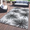World Rug Gallery Floral Tropical Reversible Recycled Plastic Outdoor Picnic Mat, Camping Rug, RV Rug:  Botanical,  Flat Pile,  UV-Resistant - 2 of 4