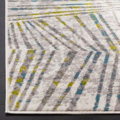 Elysian Gray Medallion 8' x 10' Reversible Synthetic Rug